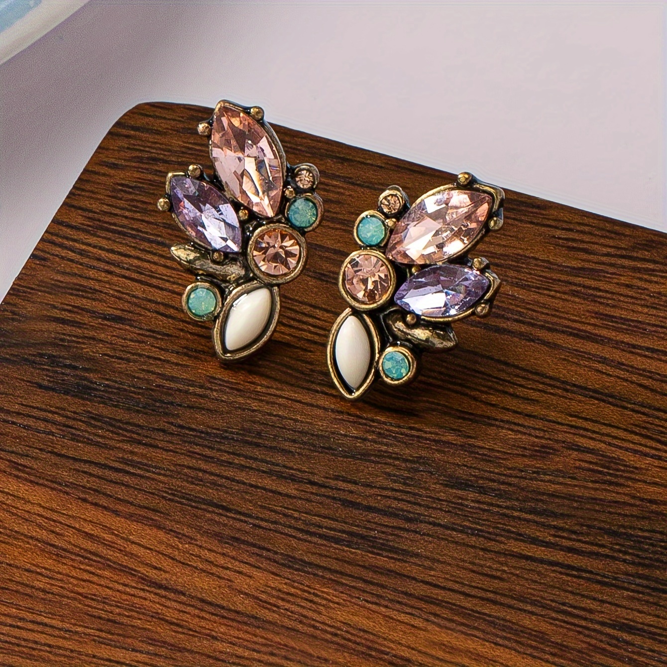 Bohemian Left-Right Symmetrical Butterfly Stud Earrings